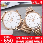 瑞士ck手表，女表男表情侣款简约时尚，石英腕表k7b21626
