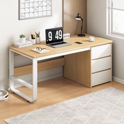 众电脑桌台式家用办公桌带抽屉，桌椅组书桌书柜组合写字台学习桌