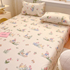 可爱儿童纯棉床单单件全棉100宿舍，单人被单床笠1.5米枕套2三件套