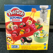 PlayDoh培乐多彩泥可口寿司套装 厨房做饭系列儿童橡皮泥玩具礼物