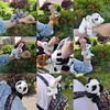 可爱熊猫啪啪圈抱手腕儿童毛绒玩具动物纪念品小老虎趴趴玩偶礼物