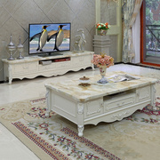 欧式电视柜茶几组合套装，客厅家具韩式田园，木质现代简约电视柜1.8
