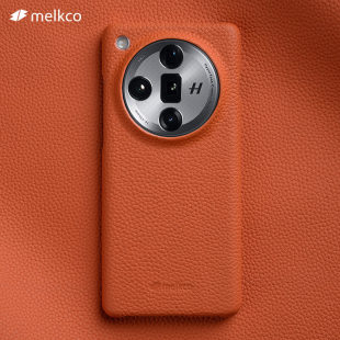 Melkco适用于OPPOX7Ultra手机壳Findx7真皮保护套x7背壳防滑牛皮皮质壳时尚情侣男女壳简约高级感
