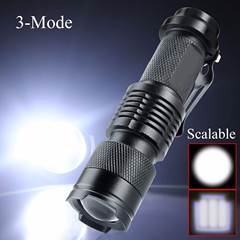 Mini led Flashlight Torch Lamp CREE Q5 LED Torch AA/14500 Ad