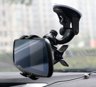 后视镜行车记录仪手机小平板GPS导航仪吸盘夹式汽车车载支架