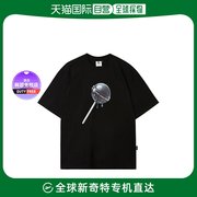 韩国直邮DYSFUNCT 时尚百搭黑色棒棒糖圆领T恤