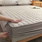 床笠单件夹棉加厚席梦思床垫，保护套磨毛床罩全包防尘防滑罩套定制