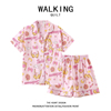WALKING日系ins美少女战士卡通睡衣女夏季短袖薄款可爱家居服套装