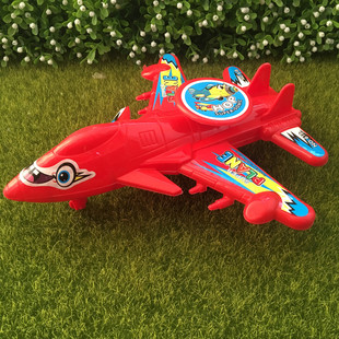 拉线飞机儿童幼儿园宝宝益智惯性战斗机运输直升飞机模型发条玩具