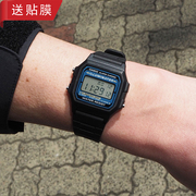 卡西欧casiof-105w-1手表防水带日历闹钟秒表，复古电子小方表
