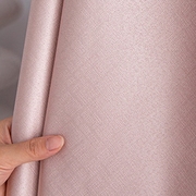 粉色黑丝全遮光高精密窗帘布料99%卧室酒店工程隔热隔音降噪 简约