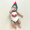 2023夏季韩版婴儿连体衣ins款西瓜印花造型哈衣男宝宝包屁衣
