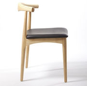 牛角椅北欧实木餐椅子，家用简约时尚书房，椅家用椅咖啡厅靠背休闲椅