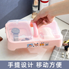 翻盖肥皂盒双格香皂盒家用带，盖盒子双层大号沥水，洗衣皂盒两个一体