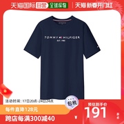 韩国直邮TommyHilfiger 衬衫 TH CORE 商标 短袖 T恤 天蓝色 男