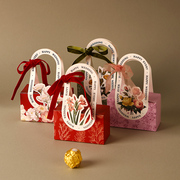 婚礼创意喜糖盒子2023欧式高级感装喜糖礼盒包装结婚糖盒大气