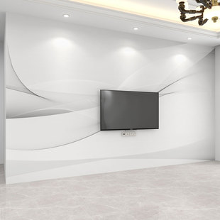 墙纸3d立体现代简约飘带电视背景墙壁布客厅沙发墙布壁画卧室壁纸