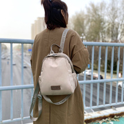 时尚贝壳包女包(包女包)2024尼龙帆布旅行背包，大容量多用女士背包百搭