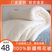 100%新疆棉花被纯棉花被子手工棉被冬被加厚保暖床被褥子足量足称