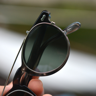 505眼镜框太阳偏光镜片夹片开车驾驶镜防紫外线防眩光复古潮