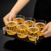 啤酒杯子家用轻奢套装威士忌酒杯，小号创意ktv酒吧玻璃杯商用防摔