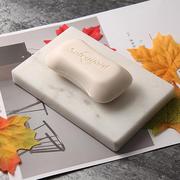 大理石肥皂盒创意简约 酒店卫生间浴室皂托沥水 长方形香皂盘大号