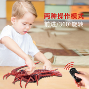 创意遥控小龙虾螳螂发光仿真电子宠物动物模型儿童整蛊搞怪玩具
