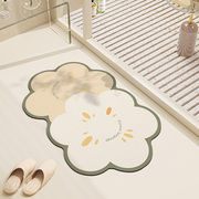 浴室地垫防滑防摔软硅藻泥强吸水速干厕所洗手间卫生间门口脚垫子