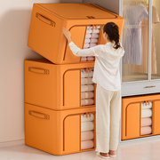 莫兰迪衣服收纳箱家用衣柜，衣物布艺整理盒，折叠储物筐盒袋神器箱子