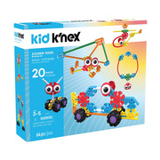 美国knex科乐思儿童益智拼插装积木雪花片，玩具85616大眼小车豆豆