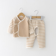 童装彩棉秋冬婴幼儿套装儿童内衣宝宝和尚衣新生儿内衣裤保暖