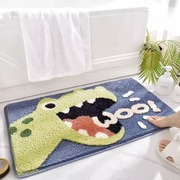 恐龙浴室吸水脚垫，卡通可爱动物防滑地毯家用卫生间门口垫子