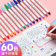 韩国monami慕娜美纤维笔3000勾线笔幕那美水，彩笔彩色手帐笔标记笔重点，水性笔学生做笔记专用中性笔画笔颜色笔