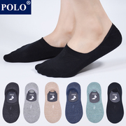 polo袜子女毛圈隐形船袜冬季低帮吸湿排汗防滑硅胶浅口隐形袜夏季