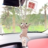 正版日本qualia猫咪，制作汽车挂件网红可爱妖娆猫猫车内后视镜装饰