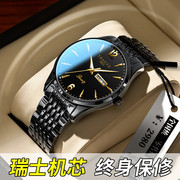 瑞士双日历新概念(新概念)手表，男士机械表全自动霸气十大防水夜光国产品牌