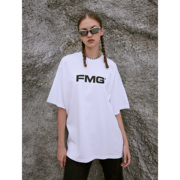 fmg東越260g纯棉基础，款短袖t恤男装女装basiclogot-shirt