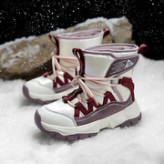 儿童雪地靴秋季加绒加厚中筒靴冬季学生防寒保暖棉鞋中大童