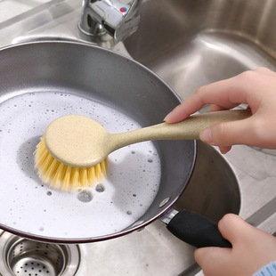 2只装 刷锅神器洗锅刷子懒人清洁长柄麻家用洗碗刷厨房清洁用刷