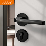 卡贝室内房门锁卧室美式分体家用通用型房木门锁具北欧风木门把手