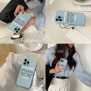 韩国ins可爱奶蓝色小狗适用15iPhone13手机壳苹果14promax11女12pro日韩卡通14pm硅胶套14