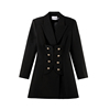 1.7斤法式黑色高级感长袖西装通勤风翻领外套时尚休闲洋气