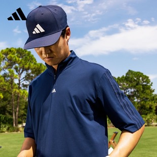 简约舒适高尔夫运动短袖POLO衫男装夏季adidas阿迪达斯