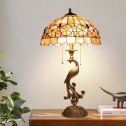 台灯美式复古欧式法式全铜帝凡尼艺术品纯铜，摆件客厅装饰贝壳台灯
