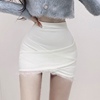 韩国东大门夏季性感蕾丝，边拼接修身显瘦高腰包臀半身裙短裙女