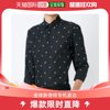 香港直邮neilbarrettneilbarrett男士黑色波点长袖，衬衫pbcm33