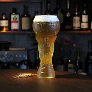 耐高温创意个性啤酒杯世界杯高硼硅玻璃足球杯大力神精酿啤酒杯