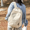 书包女双肩包大容量高中生日，系休闲户外旅行包，大学生帆布电脑背包