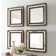 现代简约墙壁装饰方形镜，化妆镜浴室镜玄关装饰镜子，走廊壁饰壁挂镜