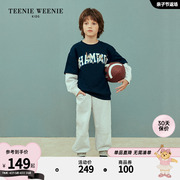 TeenieWeenie Kids小熊童装男童23年款秋季休闲运动束口卫裤